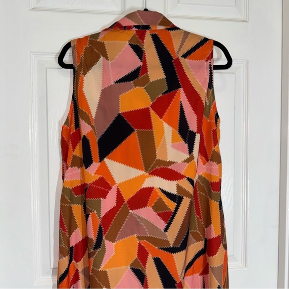 L'ATISTE Orange Black Halter Maxi Sundress size L - Picture 12 of 16